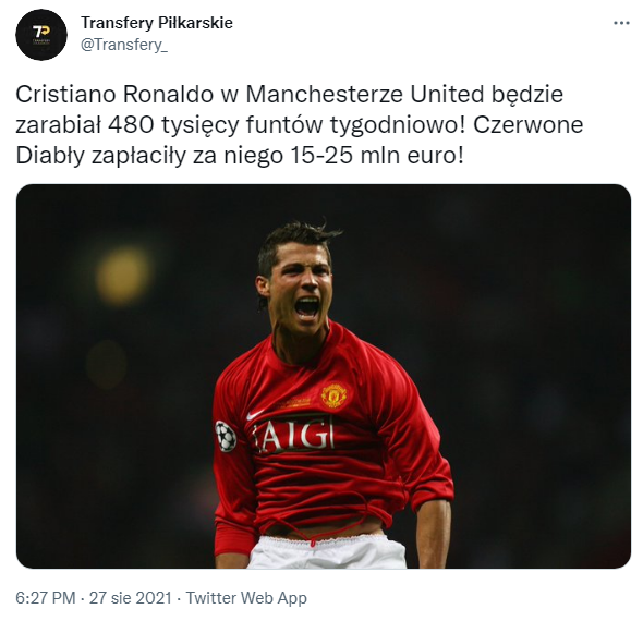 TYGODNIÓWKA Cristiano Ronaldo w Manchesterze United!